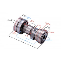 Camshaft for 130cc 4T moped