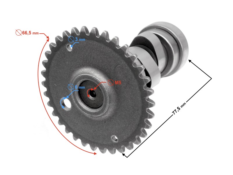 Camshaft for Huragan 125 scooter