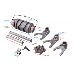 Gear selector for Travel 125 motorcycle