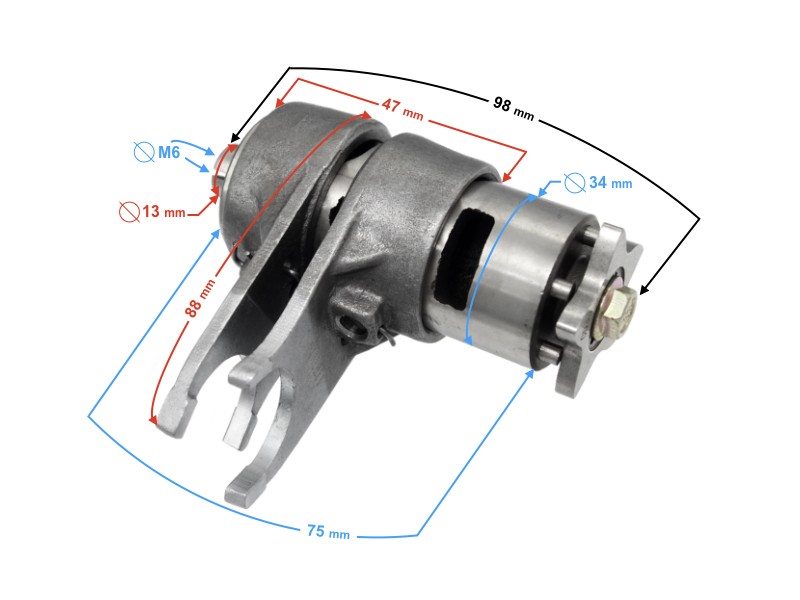 Gear selector for Moretti 110cc moped