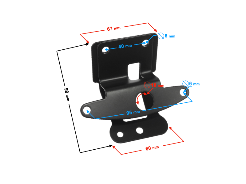 Rear lamp bracket Cafe Racer Rear lamp bracket Cafe Racer