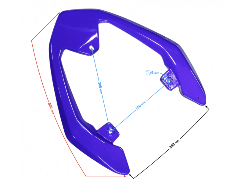 Blue trunk bracket FR 2