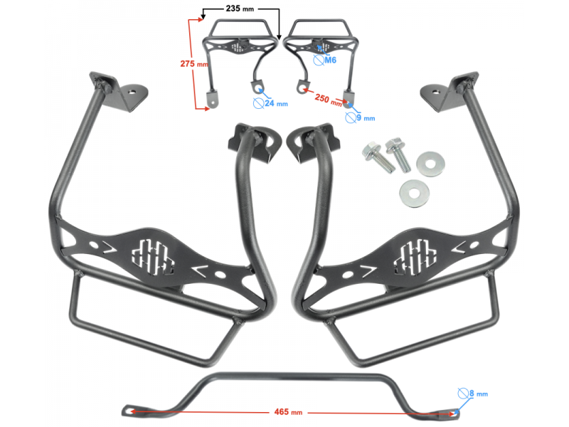 Left + right side trunk bracket X-trail 125