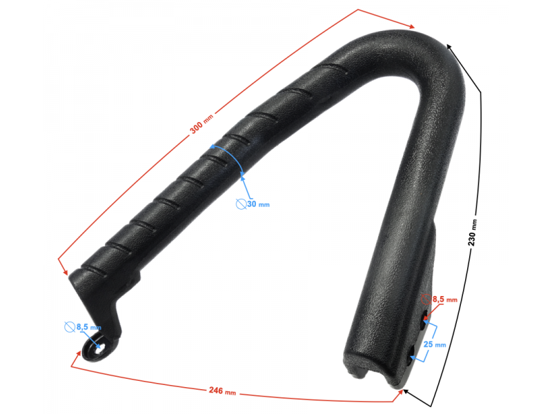 Left passenger grab handle HISUN Tactic 550