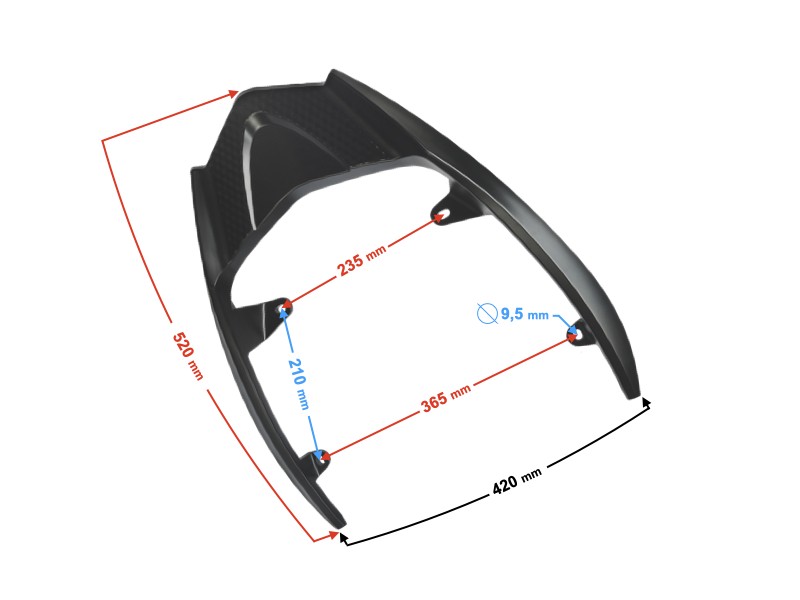 Trunk bracket for E-Mac scooter