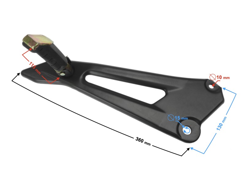 Rear left footrest bracket for Travel 125