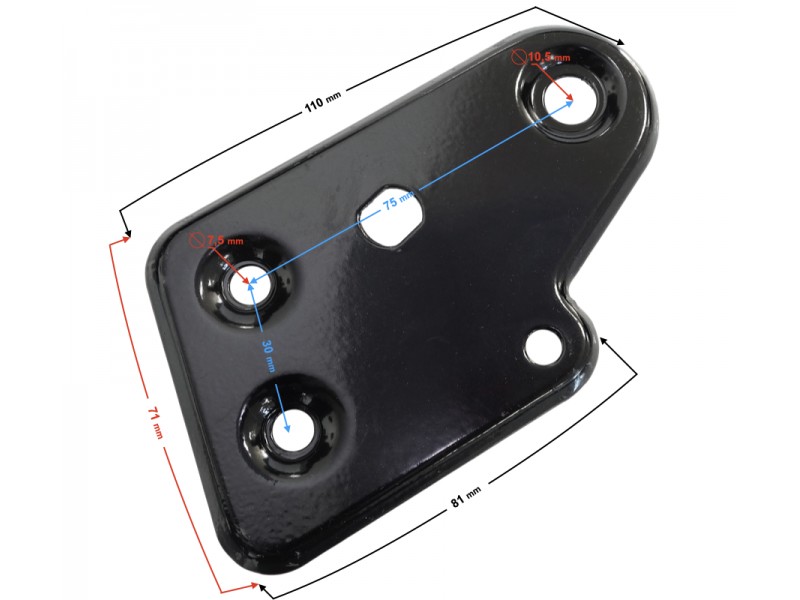 Left headlight bracket part 1 for Volcano 50