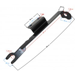 Left headlight bracket part 2 for Volcano 50