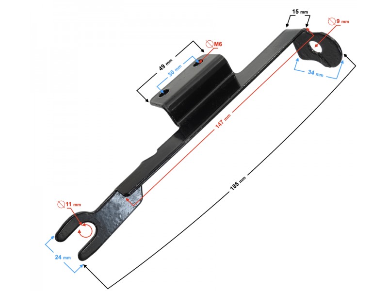 Left headlight bracket part 2 for Volcano 50