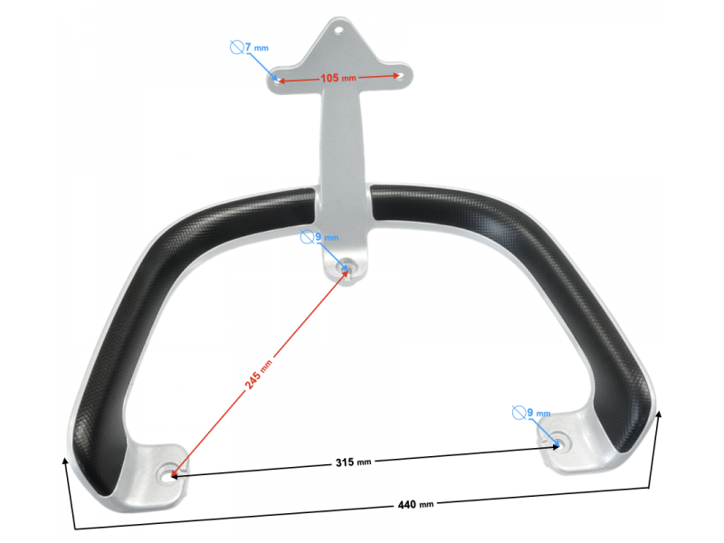 Rear top case bracket E8S