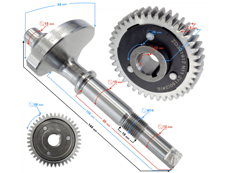 Balancing shaft Blade R / Stratos 125 Balancing shaft Blade R / Stratos 125