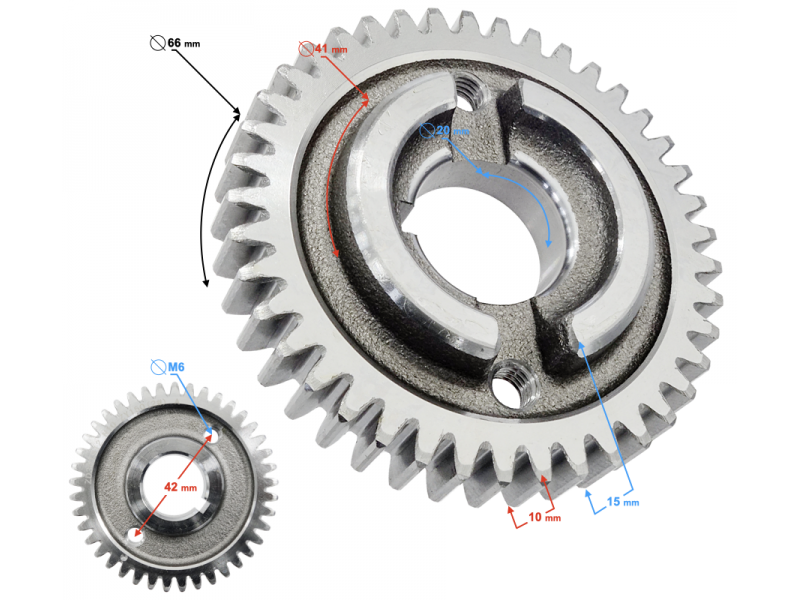 Balancing shaft cogs Blade R / Stratos 125