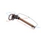 Gearshift shaft for Moretti engine motorcycle