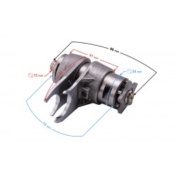 Gearshift shaft for 125cc BTS moped