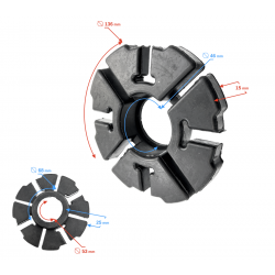 Rear wheel disc carrier for Volcano 50