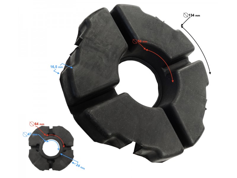 Rear wheel disc carrier for Volcano 50