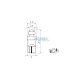 Lightbulb BOSMA 12V 1*LED STANDARD T10 RED DIAMOND BLISTER