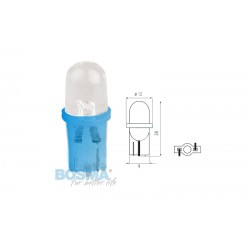 Lightbulb BOSMA 12V 1xLED T10 BLUE MAT BLISTER 2 pcs