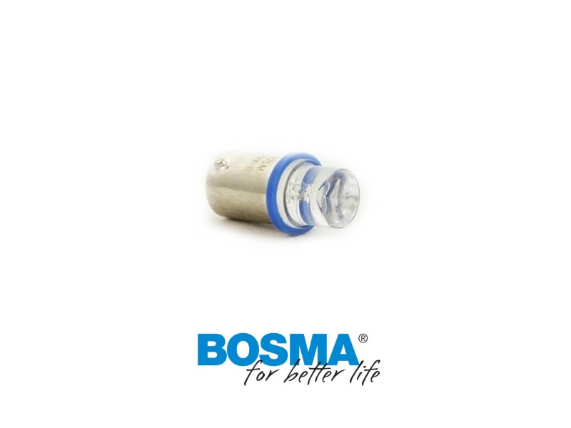 Lightbulb BOSMA 12V 1*LED STANDARD BA9s BLUE WIDE VIEWING BLISTER