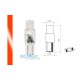 Lightbulb BOSMA 12V 1*LED STANDARD T05 RED WIDE VIEWING BLISTER ( 4 pcs.)