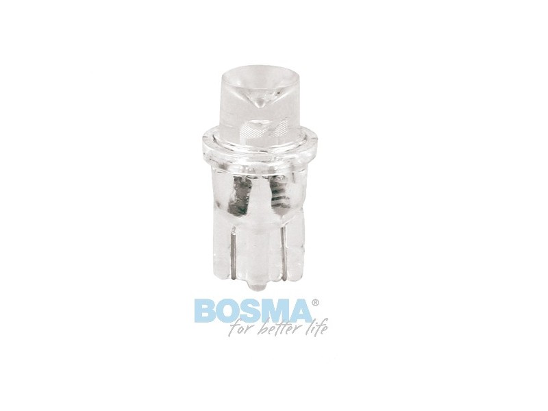 Lightbulb BOSMA 12V 1*LED STANDARD T10 GREEN WIDE VIEWING BLISTER