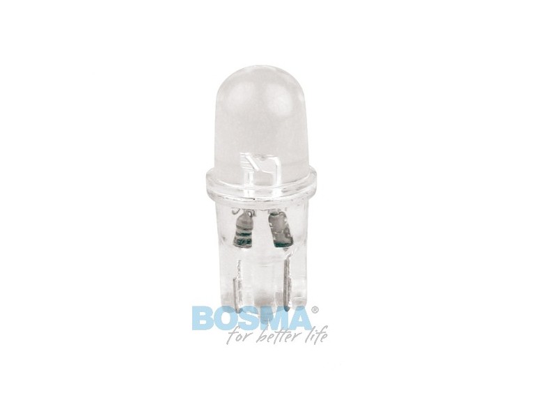 Lightbulb BOSMA 12V 1*LED STANDARD T10 RED BLISTER