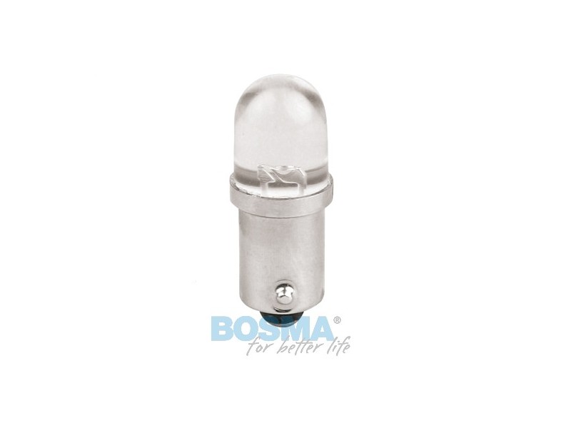 Lightbulb BOSMA 12V 1*LED STANDARD BA9s Blue blister