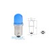 Lightbulb BOSMA 12V 1*LED STANDARD BA9s Blue blister