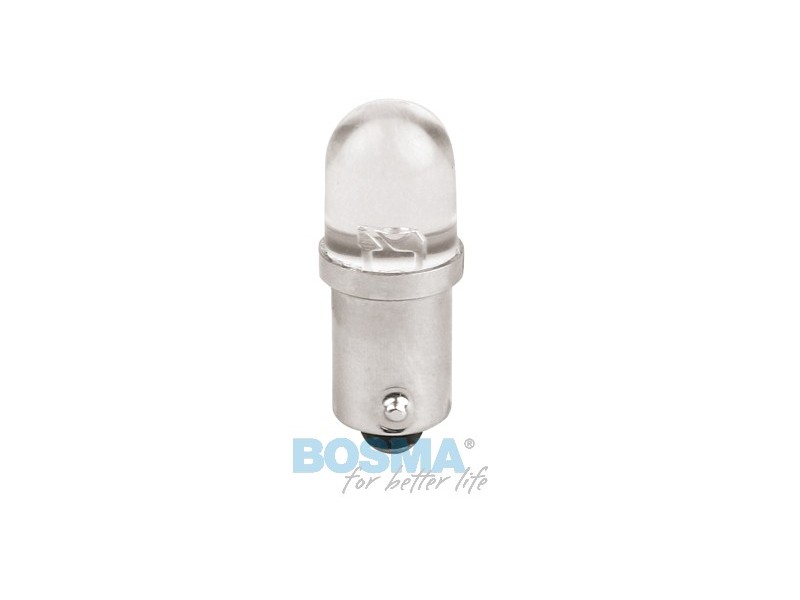Lightbulb BOSMA 12V 1*LED STANDARD BA9s GREEN BLISTER ( 2 pcs )