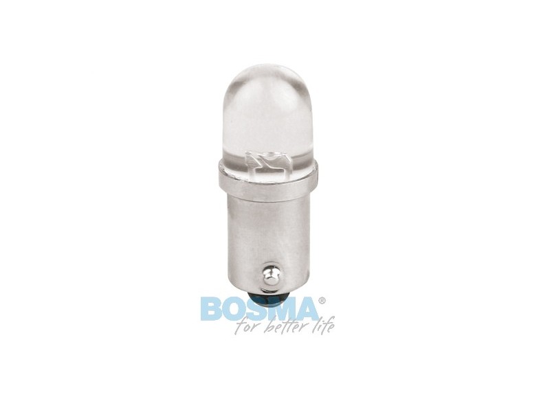 Lightbulb BOSMA 12V 1*LED STANDARD BA9s Yellow blister