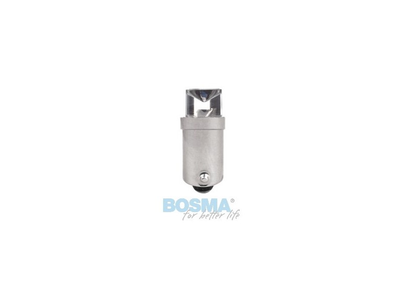 Lightbulb BOSMA 12V 1*LED STANDARD BA9s RED WIDE VIEWING BLISTER
