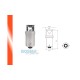 Lightbulb BOSMA 12V 1*LED STANDARD BA9s RED WIDE VIEWING BLISTER