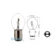 Lightbulb BOSMA 6V 25/25W BA20d Lightbulb BOSMA 6V 25/25W BA20d