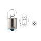 Lightbulb BOSMA 12V 10W BA15s R10W (1611) packaged 10 pcs