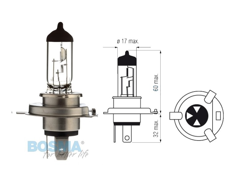 Lightbulb BOSMA 12V 35/35W PX43t HS1