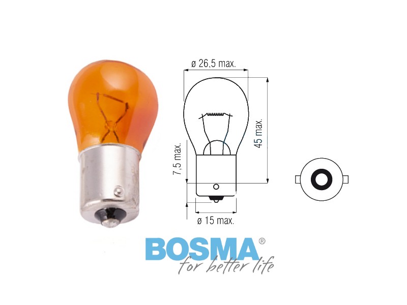 Lightbulb BOSMA 12V 21W (0287)