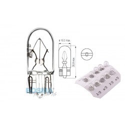 Lightbulb BOSMA 12V 5W T10 W5W (1949) 10 psc