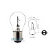 Lightbulb BOSMA 12V 20/20W BAX15d