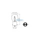 Lightbulb BOSMA 12V 25/25W BAX15d (1198) packaged 10 pcs