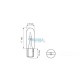 Lightbulb BOSMA 12V 1,2W T05 GREEN