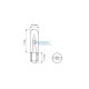 Lightbulb BOSMA 12V 1,2W W1, 2W T05 (1918) packaged 10psc