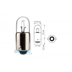 Lightbulb BOSMA 12V 3W BA9s (1895) packaged 10pcs