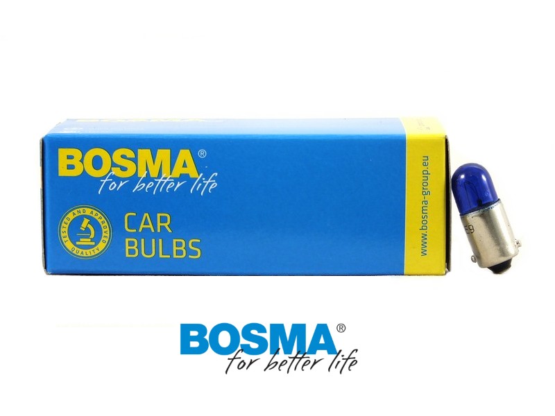 Lightbulb BOSMA 12V 4W BA9s BLUE (4292) packaged 10pcs