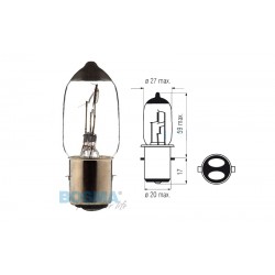 LIghtbulb BOSMA 12V 25/25W BA20d SEMI HALOGEN