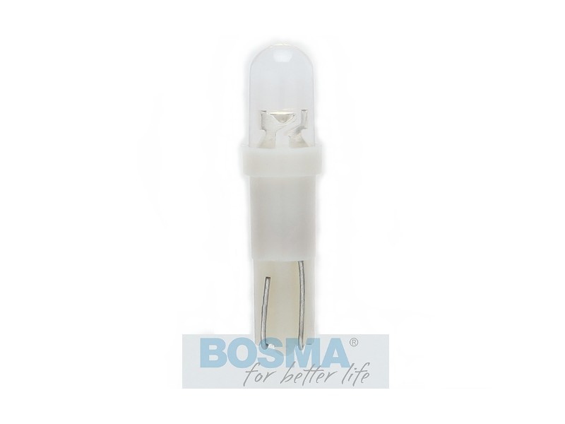 Lightbulb BOSMA 12V 1*LED 1*STANDARD T05 WHITE 6000K BLISTER