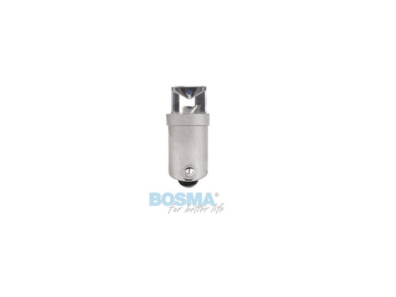 Lightbulb BOSMA 12V 1*LED STANDARD BA9s GREEN WIDE VIEWING BLISTER