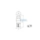 Lightbulb BOSMA 12V 1*LED STANDARD T10 GREEN DIAMOND
