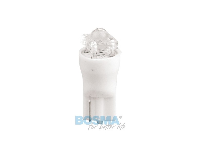 Lightbulb BOSMA 12V 1*LED STANDARD T10 GREEN DIAMOND