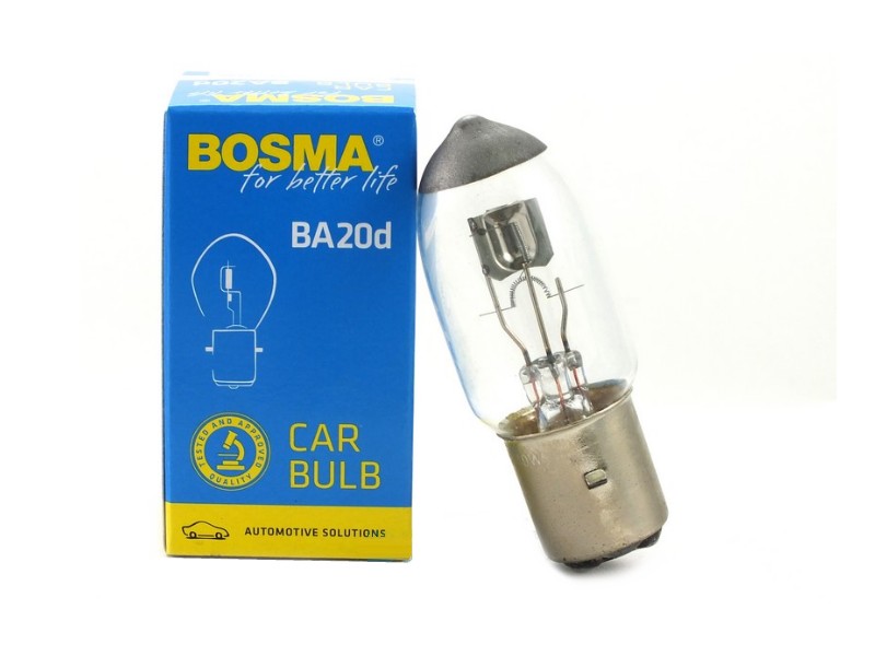 Lightbulb BOSMA 12V 45/40W BA20d SEMI HALOGEN (0122)