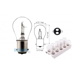 Lightbulb BOSMA 12V 35/35W BAX15d (1204) packaged 10pcs